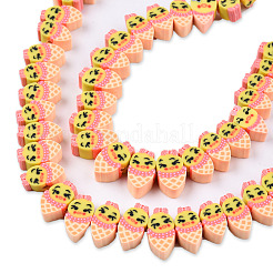 Handmade Polymer Clay Beads Strands&nbsp;CLAY-N008-072-B01