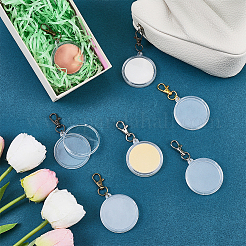 8Pcs 4 Styles Acrylic Coin Case Pendant Decoration&nbsp;KEYC-FG0001-29