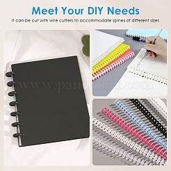 Plastic Loose Leaf Book Binder Hinged Rings&nbsp;AJEW-WH20020-021