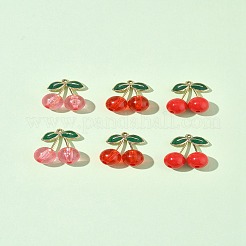 9Pcs 3 Styles Acrylic & Alloy Enamel Pendants&nbsp;ENAM-FS0004-72