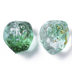 Transparent Spray Painted Glass Beads&nbsp;GLAA-R215-01-B07