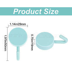 49Pcs 7 Colors Self Adhesive Plastic Hook Hangers&nbsp;AJEW-GF0006-84