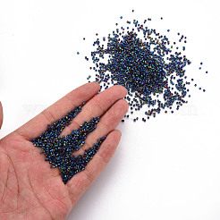 Frosted Plated Glass Cylinder Beads&nbsp;SEED-S047-F-001