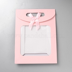 Rectangle Paper Gift Storage Bags with Hole Handles&nbsp;ABAG-WH0035-078