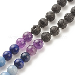 7 Chakra Buddhist Necklace&nbsp;NJEW-JN03895-01