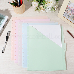 5Pcs PP Discbound Notebook Index Divider Sheets&nbsp;AJEW-WH20006-191A