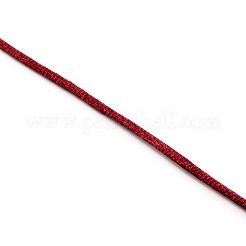 Polyester Satin Rattail Cord&nbsp;OCOR-WH0066-43D