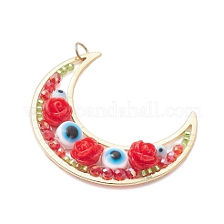 Brass Resin Pendants&nbsp;PALLOY-MZ01073