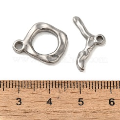 Non-Tarnish 304 Stainless Steel Toggle Clasps&nbsp;STAS-Q324-07P