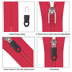 Plastic Zipper Pull Charms&nbsp;FIND-PH0015-73