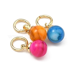 Dyed Natural Freshwater Shell Pendants&nbsp;PALLOY-JF05339-01