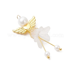 Glass Pearl & Acrylic Pendants&nbsp;PALLOY-JF04047-01
