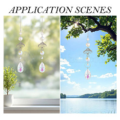 3Pcs 201 Stainless Steel Mushroom Hanging Ornaments&nbsp;HJEW-TA00369