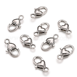 Tibetan Style Alloy Lobster Claw Clasps&nbsp;TIBE-KS0001-05AS