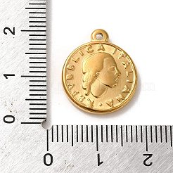 304 Stainless Steel Pendants&nbsp;STAS-L022-267G