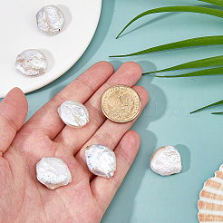 6Pcs Natural Baroque Keshi Pearl Beads&nbsp;FIND-FH0016-76