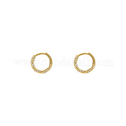 Twist Ring Alloy Crystal Rhinestone Hoop Earrings&nbsp;FS-WGBE8B9-01