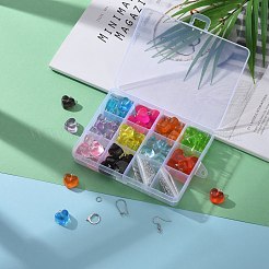 DIY 30Pairs Heart Resin Earrings Kits&nbsp;DIY-LS0001-03