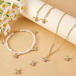 10Pcs Rack Plating Brass Micro Pave Cubic Zirconia Pendants&nbsp;ZIRC-SZ0004-24