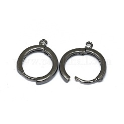 Brass Huggie Hoop Earring Findings&nbsp;LS-PALLOY-F249-19B