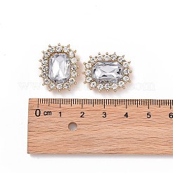 16Pcs 6 Style ABS Plastic Imitation Pearl & Alloy Cabochons&nbsp;RB-BC0001-04
