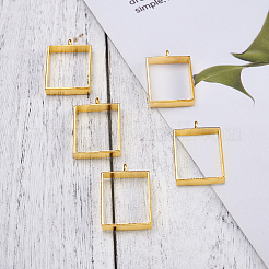 Alloy Open Back Bezel Big Pendants&nbsp;PALLOY-TA0021-02G