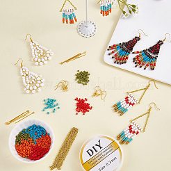 DIY Tassel Big Dangle Earring Making Kit&nbsp;DIY-SZ0009-19