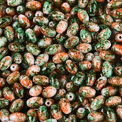 Spray Painted Glass Seed Beads&nbsp;SEED-T007-14F
