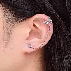 Cubic Zirconia Asymmetrical Earrings&nbsp;EJEW-K088-07P