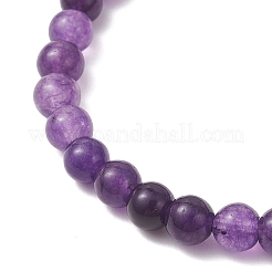 Natural Quartz Beaded Stretch Bracelets for Women Men&nbsp;BJEW-JB12965-01