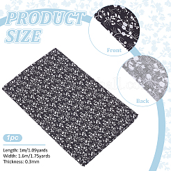 Flower Pattern Cotton Fabric&nbsp;DIY-WH0671-238B