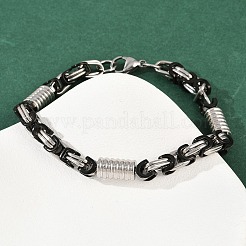 201 Stainless Steel Byzantine Chain Bracelets for Men Women&nbsp;BJEW-B143-10EBP