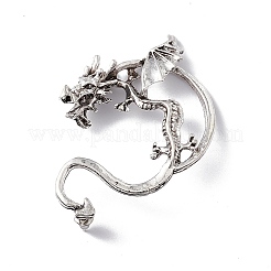 Alloy Dragon Stud Earrings&nbsp;LS-EJEW-C046-03AS