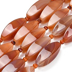 Natural Red Agate Beads Strands&nbsp;G-B178-R01-01