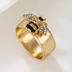 Zinc Alloy and Rhinestone Finger Rings&nbsp;FS-WGB1C3B-01