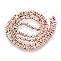 Electroplate Glass Beads Strands&nbsp;EGLA-D030-15A-04