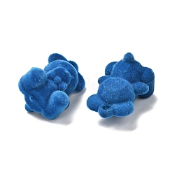 3D Bear Flocky Acrylic Pendants&nbsp;OACR-O003-01E
