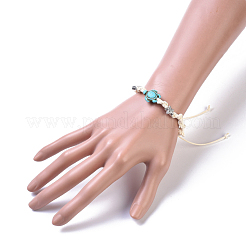 Adjustable Eco-Friendly Korean Waxed Polyester Cord Braided Bead Bracelets&nbsp;BJEW-JB04424-02