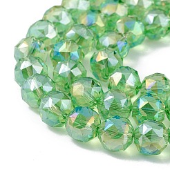 Transparent Electroplate Glass Beads Strands&nbsp;EGLA-F154-AB01