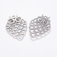 Owl Alloy Pendant Rhinestone Settings&nbsp;EA11877Y-NF