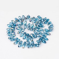 Electroplate Glass Beads Strands&nbsp;X-EGLA-J068-AB08