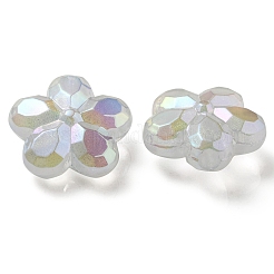UV Plating Luminous Transparent Acrylic Beads&nbsp;OACR-P010-16D