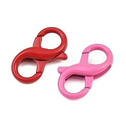 Spray Painted Alloy Lobster Claw Clasps&nbsp;AL-CBAA02B-02