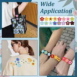 96Pcs 16 Colors Polyester Ornament Accessories&nbsp;DIY-FG0008-38