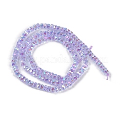 Electroplate Glass Beads Strands&nbsp;GLAA-Q105-03