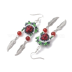 Iron Dangle Stud Earring&nbsp;EJEW-MZ00189-03