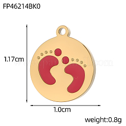304 Stainless Steel Pendants&nbsp;STAS-OY012-65G