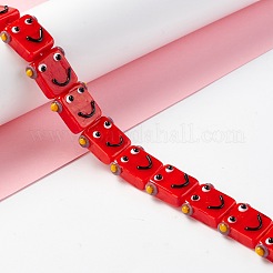 Handmade Lampwork Beads Strands&nbsp;LAMP-D015-07E