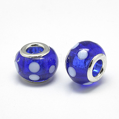 Handmade Lampwork European Beads&nbsp;X-LAMP-Q029-05
