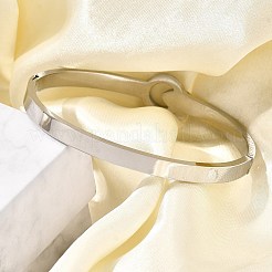 304 Stainless Steel Hinged Bangles for Women&nbsp;BJEW-F474-46P